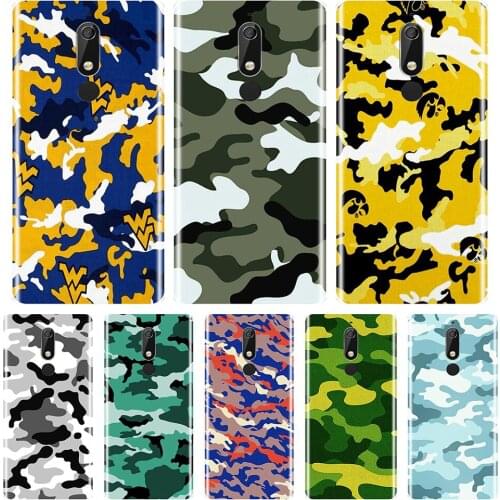 Back Cover For Nokia 2.1 3.1 5.1 6.1 7.1 Plus Soft Silicone Camouflage Military Camo Phone Case For Nokia 7.1 6.1 5.1 3.1 2.1