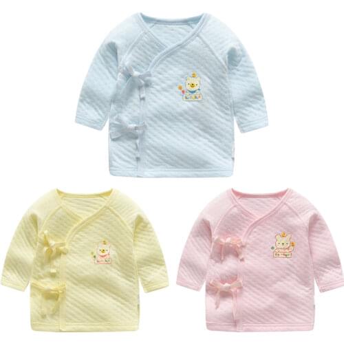 1pcs 50-70cm Baby Cotton Pajamas Newborn Jumpsuit Long Sleeve Cotton Pajamas 0-12 Months Rompers Baby Clothes for Boy Girl