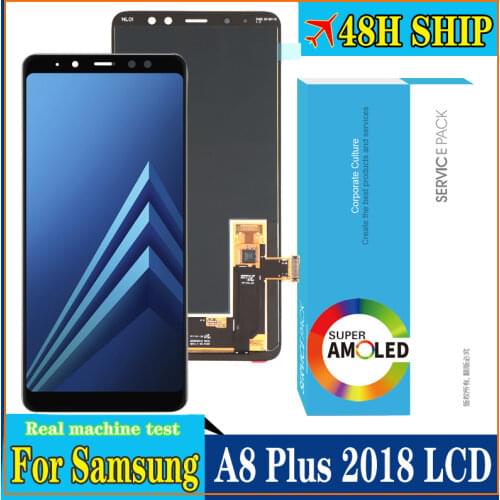 100% Original Amoled 6.0'' Display for Samsung Galaxy A8 PLUS 2018 A730F Full LCD Touch Screen Digitizer Assembly Repair Parts