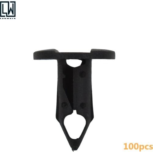 New 100 Pcs 8mm Car Hole Plastic Rivets Fastener Fender Bumper Push Pin Clips