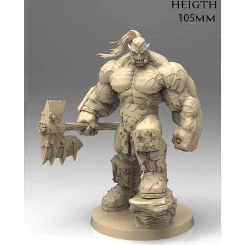 105mm ancient fantasy warrior stand (NO BASE ) Resin figure Model kits Miniature gk Unassembly Unpainted
