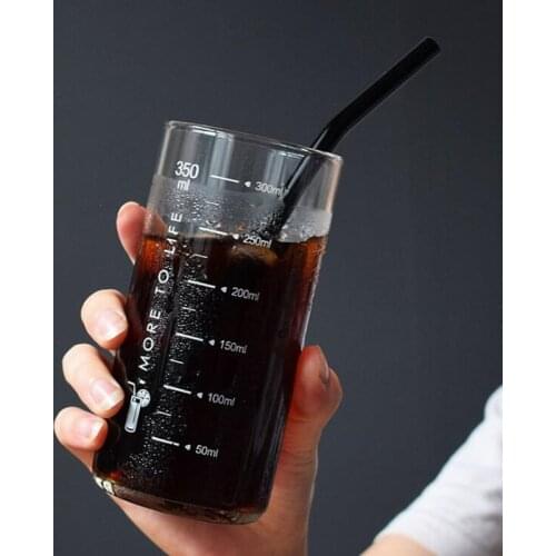 350ml Food Grade Borosilicate Glass Measuring Cups Pot Kettle Kitchen Accessories Milk Measuring Milk Clear Glass Cup Cook Scale