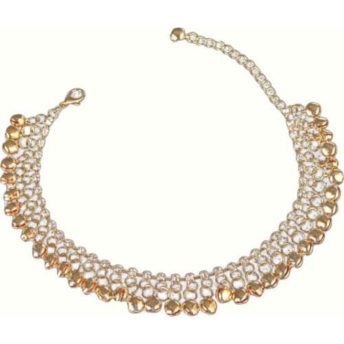 40%HOT Vintage Women Rhinestone Bell Tassel Anklet Foot Chain Bracelet Jewelry Gift