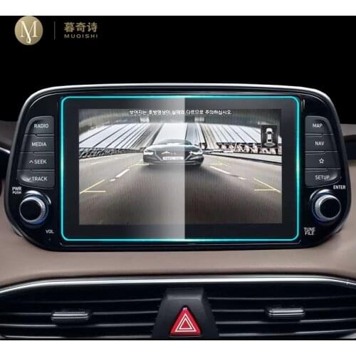 8 inch For Hyundai Santa Fe 2018 2019 2020 Car GPS navigation Protective film Tempered glass Screen protector Refit Anti-scratch