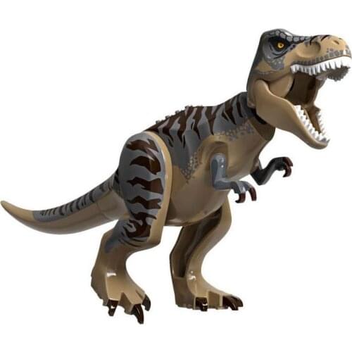 Promotion!!! Big Size Jurassic Dinosaur World Tyrannosaurs Rex Model Building Blocks Enlighten Figure Toys For Children