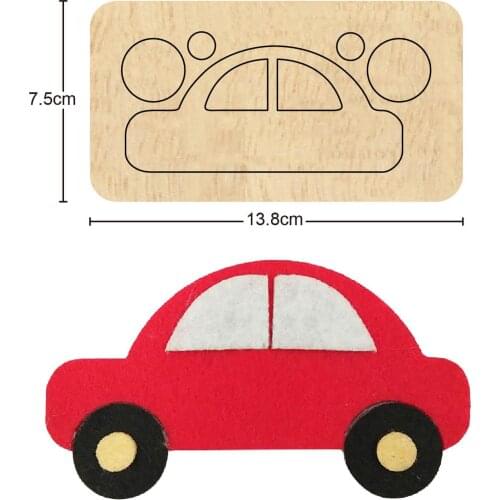 Boy Car Keychain Wooden Dies Schoolbag Pendant For DIY Leather Cloth Paper Craft Fit Common Die Cutting Machines on the Market