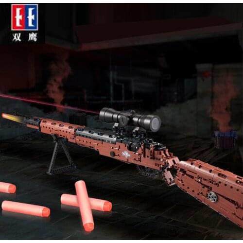 CADA SWAT Military WW2 Weapon 98K Desert Eagle Submachine Models Building Blocks GUN Blocks Toys