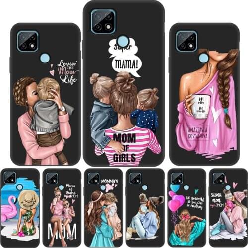 Realme 8 Pro Painted Case For OPPO Realme C21 7 6 Pro Cover For Realme C3 X50 X7 Pro C2 Super Mom Phone Case Realme8 RealmeC21