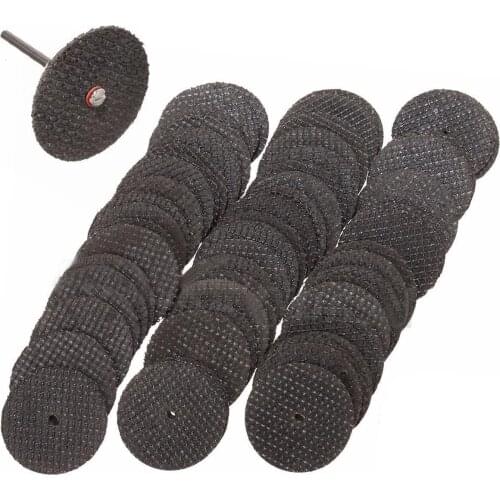 60pcs x 32mm Diameter Grinder Cut Off Cutting Wheel Disc With 1pc Mandrels 1/8" Tool accessories