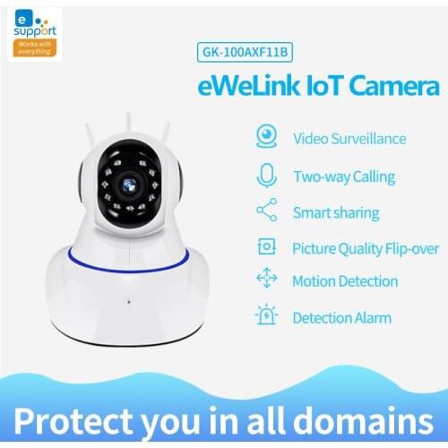 EWelink Smart IOT Camera Wireless WiFi Intelligent Indoor Two Way Audio Mini Night Vision LAN Network Home Monitor