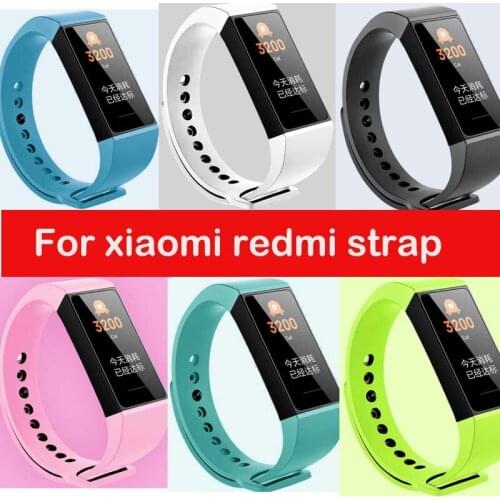 Factory Rubber sport replacement Strap For Xiaomi redmi band silicone redmi Wristband