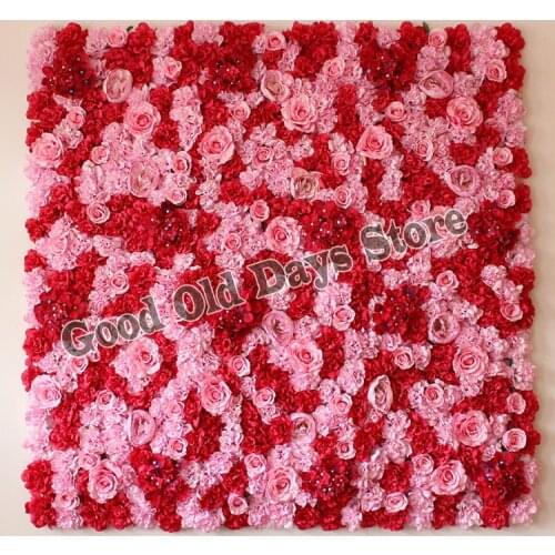 240cm x 240cm Artificial Silk Rose Flower Wall Decoration Decorative Silk Hydrangea Wedding Decoration Backdrop wholesale