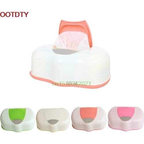 Wet Wipes Box Plastic Wet Tissue Automatic Case Pop-up Design Tissue Case Baby Wipes Storage Organizer Box