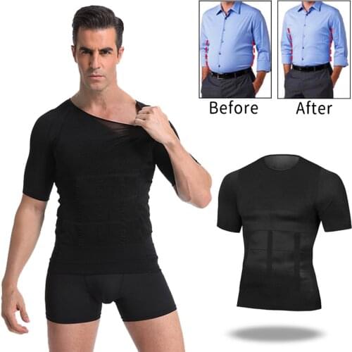 Men Slimming Body Shaper Tummy Control Shapewear Man Shapers Modeling Underwear Waist Trainer Corrective Posture Vest Corset US