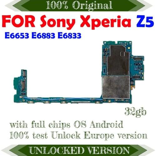 Motherboard For Sony Xperia Z5 E6653 E6883 E6833 Logic Main Board,Original Unlocked For Sony Xperia Z5 E6653