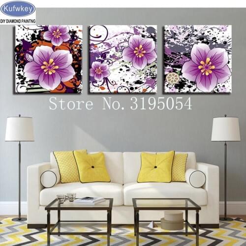 3pcs set diy diamond embroidery,rose,5d diamond painting full diamond mosaic picture of rhinestones cross-stitch christmas gift