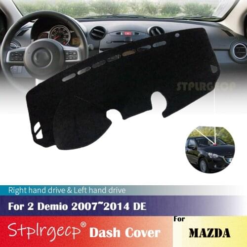 For Mazda 2 Demio 2007~2014 DE Anti-Slip Mat Dashboard Cover Pad Sunshade Dashmat Car Accessories 2013 2012 2011 2010 2009 2008