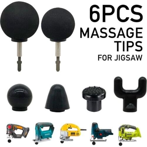 2021 New 6Pcs Body Percussion Replacement Head Set Muscle Deep Vibration Relaxation Bits