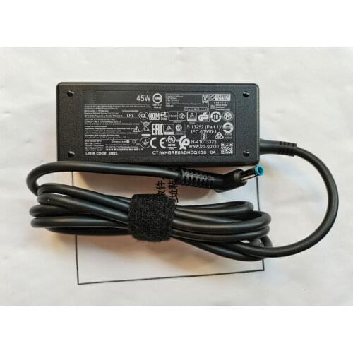 Laptop Charger 19.5V 2.31A 45W TPN-CA14 L25296-002 741727-001 Blue Tip For HP EliteBook 830 g5 NEW OEM AC Adapter