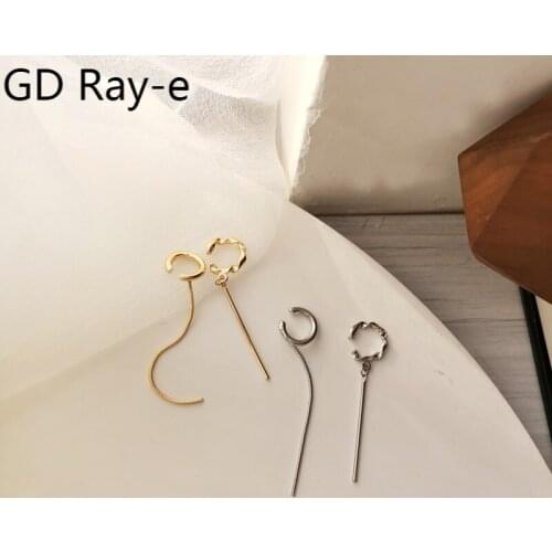 New Fashion Earbone Clip Female Simple Chic Asymmetrical Earring No Ear Hole 2640