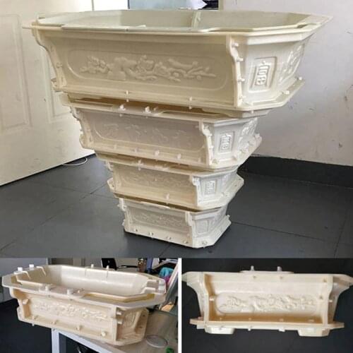 Rectangle Cement Flowerpot ABS Mould flower Concrete Mould DIY Succulent plants Flowerpot bonsai pot mould Garden Decoration