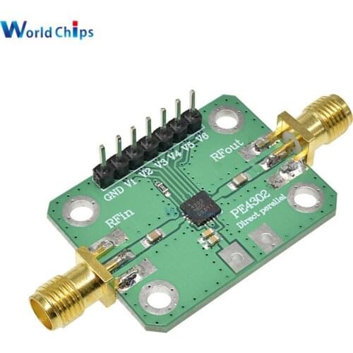 RF Attenuator PE4302 Numerical Control Attenuator Module Parallel Immediate Mode 1MHz~4GHz NC Attenuator 50ohm SMA Female PE4302