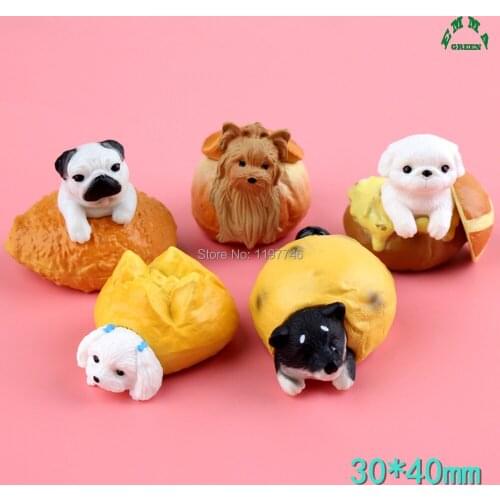 Puppy Dogs Cute 3D Resin Cabochon Cartoon Doll 5 pcs/set 40*30mm For Home Decoration Kids or girls Gifts