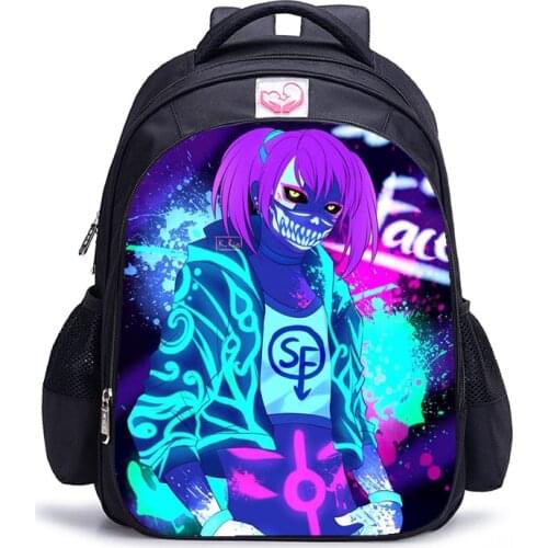 16 Inch Game Sally Face Backpack Kids Boys Girls School Shoulder Bags Daily Bags Teenager Student College Mochila