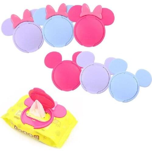 Super Cute 1PCS Cartoon Shape Wet Paper Lid Wet Wipes Cover Baby Nail Face Care Practical Reusable Lid For Baby Skin Care Tools