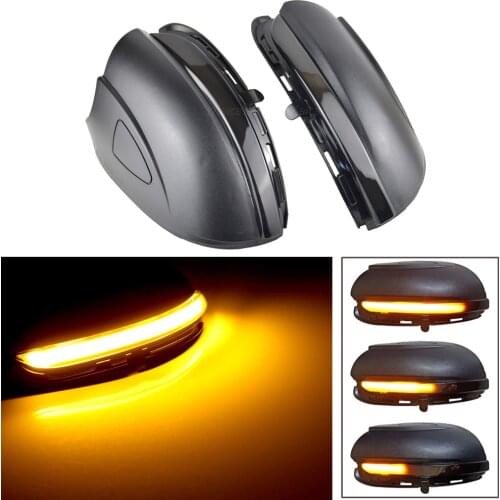 For VW GOLF 6 MK6 GTI R32 08-14 Touran Turn Signal LED Dynamic Side Rearview Mirror Blinker Indicator Sequentail Light