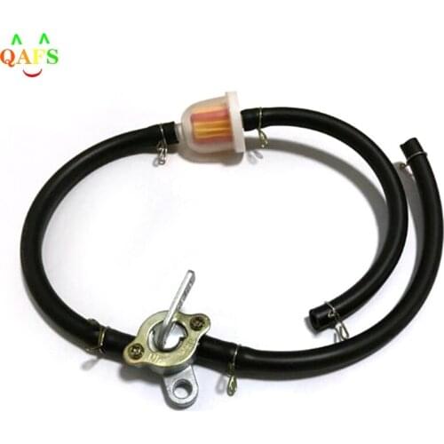 38cmx4cm Motorcycle Scooter Fuel Filter Tank Switch Oil Hose 50CC-150CC For Dirt Bike