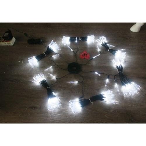 Heidi Christmas tree decoration lights Christmas day scene layout lighting white water drop icicle decoration