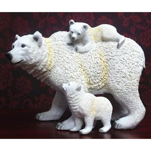 Bear Statue Southeast Asia Thai Style Resin Crafts Ornaments Home Decorations Polar Bear Furnishings