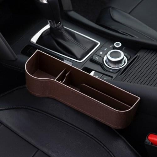 2020 New Car Seat Slit Gap Storage Boxes Catcher Box Waterproof Pocket Organizer Phone Cup Holder