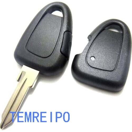 10pcs/lot 1 Button Replacement Uncut Key Shell Covers for Fiat Punto Ducato Stilo Panda Car Transponder Entry System Key Blank