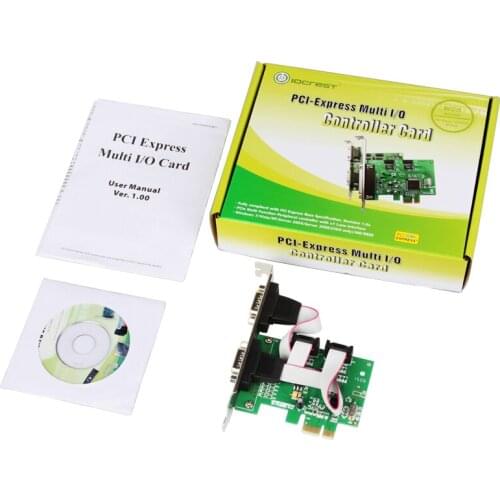 2 Ports RS232 PCI-Express X1 Serial Card WCH382 Chipset DB9 COM Port Industrial Expansion Cards