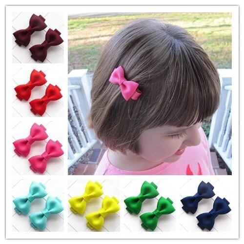 2 pcs/lot Cute Bowknot Girls Kids Baby Bow Hair Clips Pin Bows Barrette Hairpin Accessories For Children Hair Ornaments Hairclip