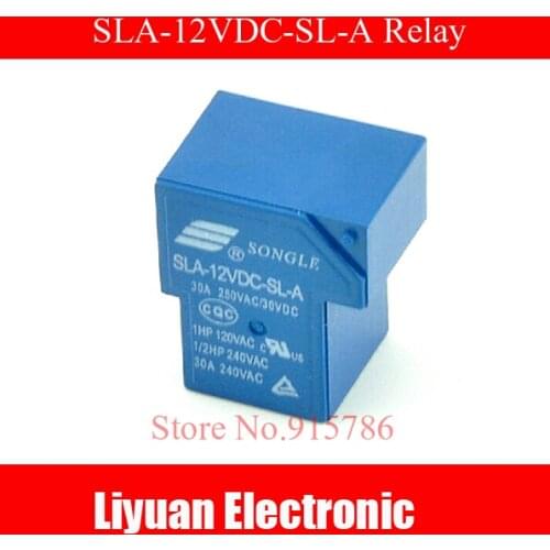 5pcs SLA-12VDC-SL-A 4 pins A set of normally open 30A 250VAC T90 2150 DC Mini Power Relay