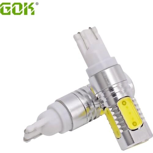 50pcs High quality Auto light T10 7.5w car led light xenon wedge bulb 194 168 192 W5W t10 lamp Interior Packing Car Styling