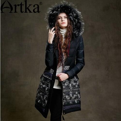 Artka Women's Black Down Jackets