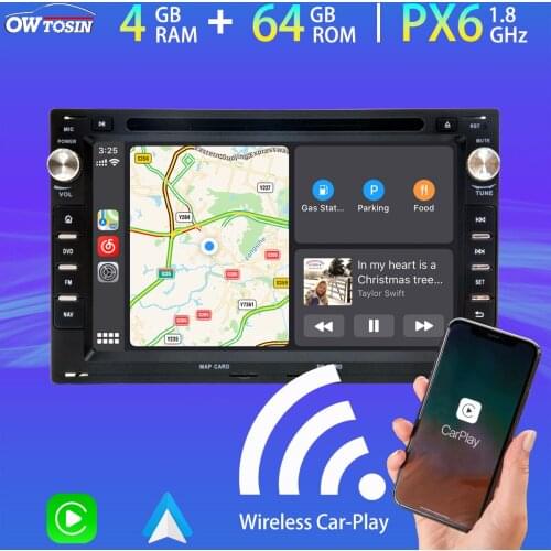 7" Car DVD Multimedia Player Android 10 PX6 4G+64G For VW Passat B5 Polo Golf 4 Bora Sharan T5 Seat Ibiza Skoda Superb Radio GPS