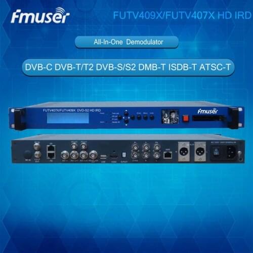 CAM IRD(1 DVB-C/T/T2/S/S2,DMB-T,ISDB-T,ATSC-T RF Input,1 ASI IP In,2 ASI 1 IP Output,HDMI SDI CVBS XLR Out)with Live Screen