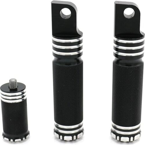 Black Foot pegs Footrests & Shift Peg For Harley Dyna Road King Road Glide Electra Glide Touring Motorcycle