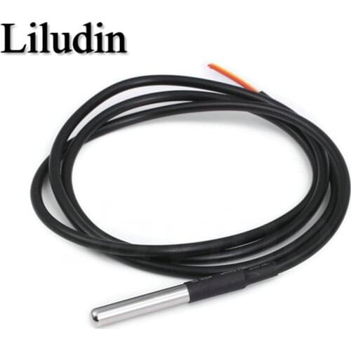 DS1820 Stainless steel package Waterproof 1 2 3 Meter DS18b20 temperature probe temperature sensor 18B20 For Arduino