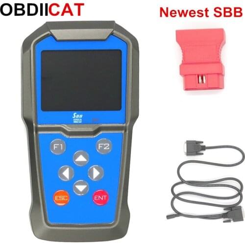 DHL Free SBB Pro Auto OBD2 Key Programmer Add New Cars Upgrade than SBB V33.02 Used for MQB 2. Supports NEC+24C64 Car Key Maker