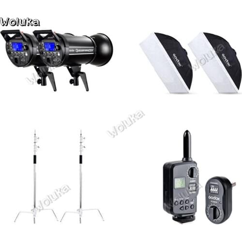 Godox 400II 400W Flash High speed synchronous photographic lamp Two lamp set magic leg lamp frame fill light CD50 T03