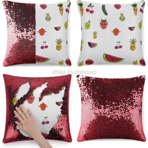 Food Kawaii Fruit And Agenda Organiser ? Planner ? Ec ? Kikki K ? ? Sequin Pillowcase Soft Decorative Throw Pillow Cover Floor P