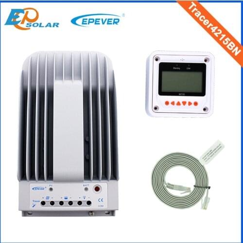 Tracer4215BN mppt solar power charging controller mppt EPsolar series with MT50 remote meter in white color 40A 40amp