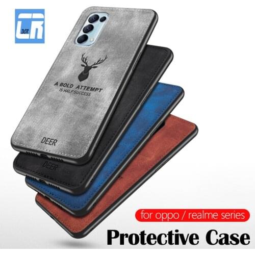 Leather Deer Case For OPPO Realme GT Neo 8 7 6 7i 6i 5 3 C11 C21 C20 C25 C3 X7 Q3 Pro V11 V15 V13 V3 V5 Shockproof Case Cover