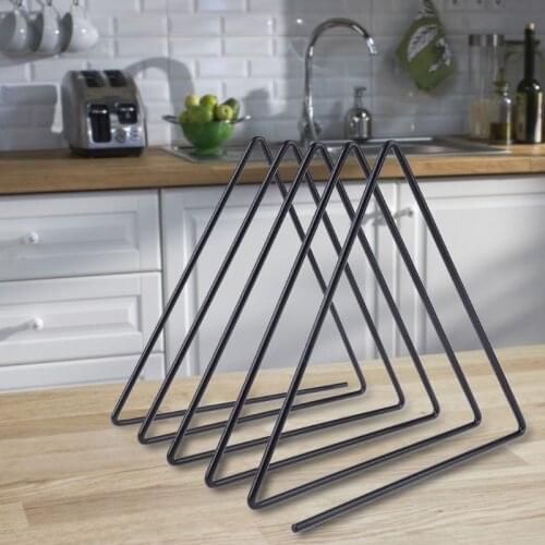 Metal Iron Storage LP Record Rack Triangle Shaped Book Magzine Holder Multifunction Desk Record Home Office Organizer Dropship